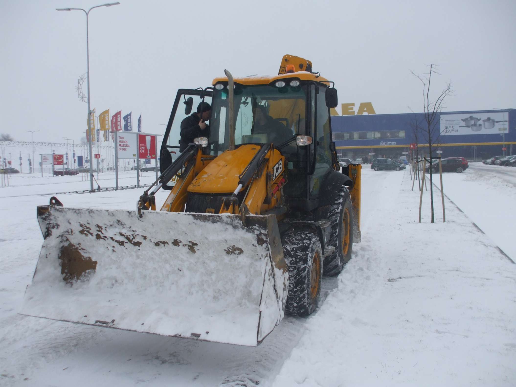 Sniego valymas Vilniuje Geodena